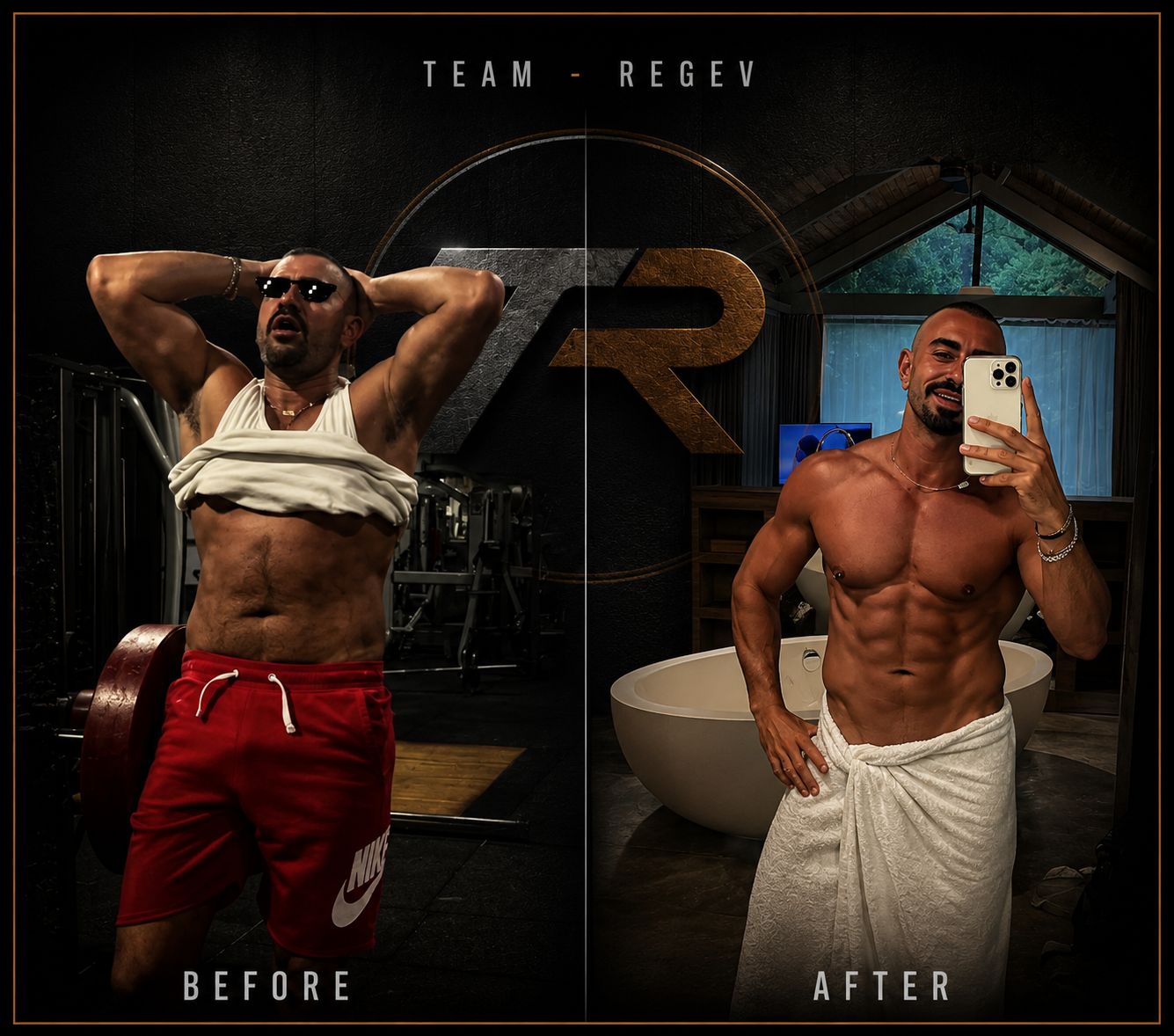 לפני ואחרי — מתאמן Team Regev