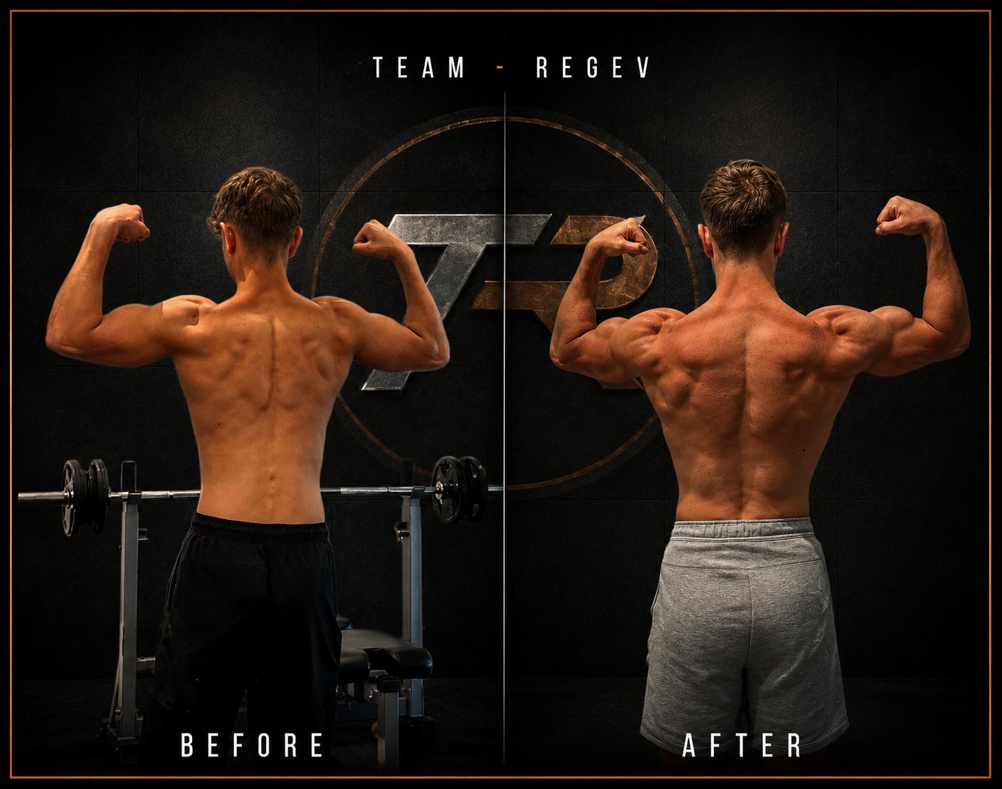 לפני ואחרי — מתאמן Team Regev