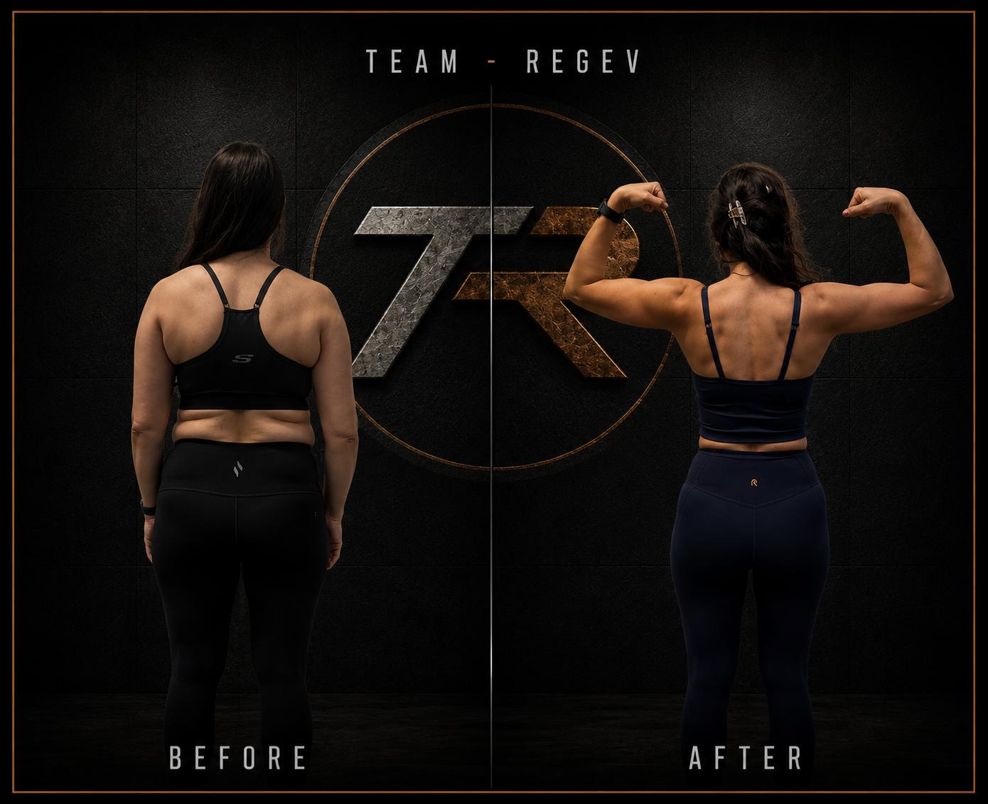 לפני ואחרי — מתאמן Team Regev
